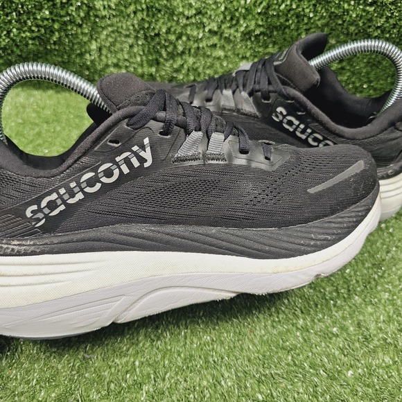 Saucony Hurricane 24 Black White Athletic Running Sneakers S10933-100 Womens 8 - Picture 7 of 11